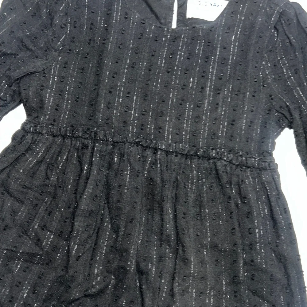 Old Navy Black Kids Dress with Subtle Sparkle